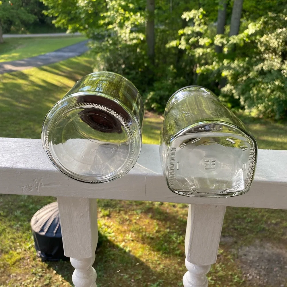 Coffee Glass Jar Bundle With Lids (2) For Storage Arts & Crafts